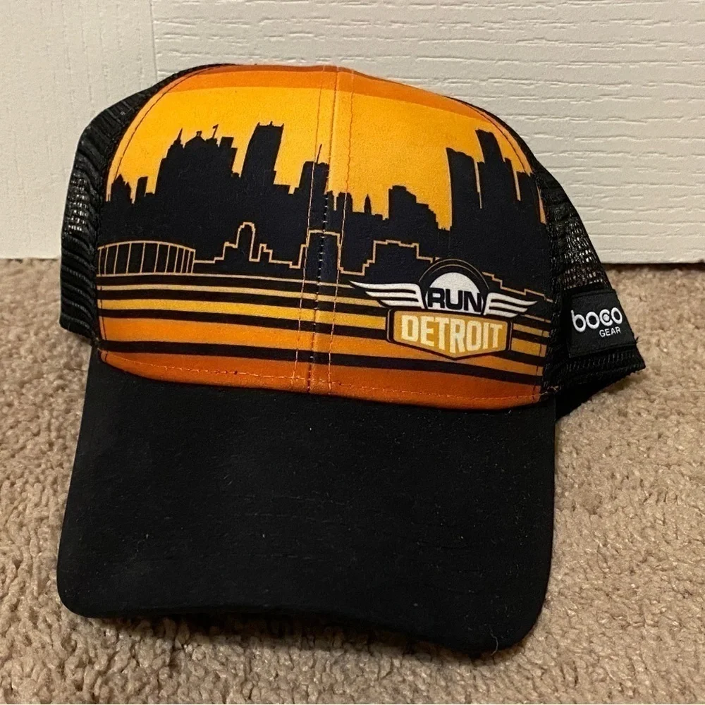 RUN DETROIT Trucker Hat OS BOCO Gear